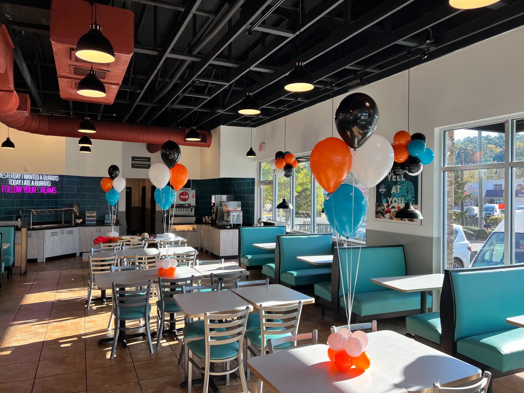 Custom balloon arch installation by The Balloon Squad